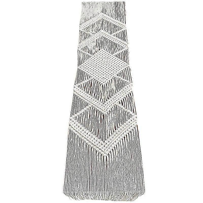 Hollow Out Macrame Table Runner Boho Wedding Decoration Nordic Style Boho Table Runner With Tassels