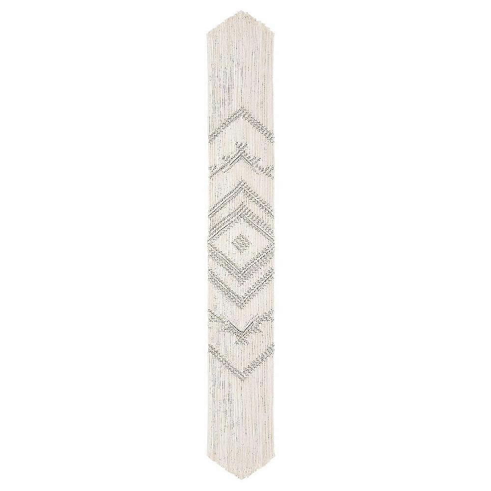 Natural Cotton Fabric Macrame Table Runner,table Decor (63lx14w Inch)