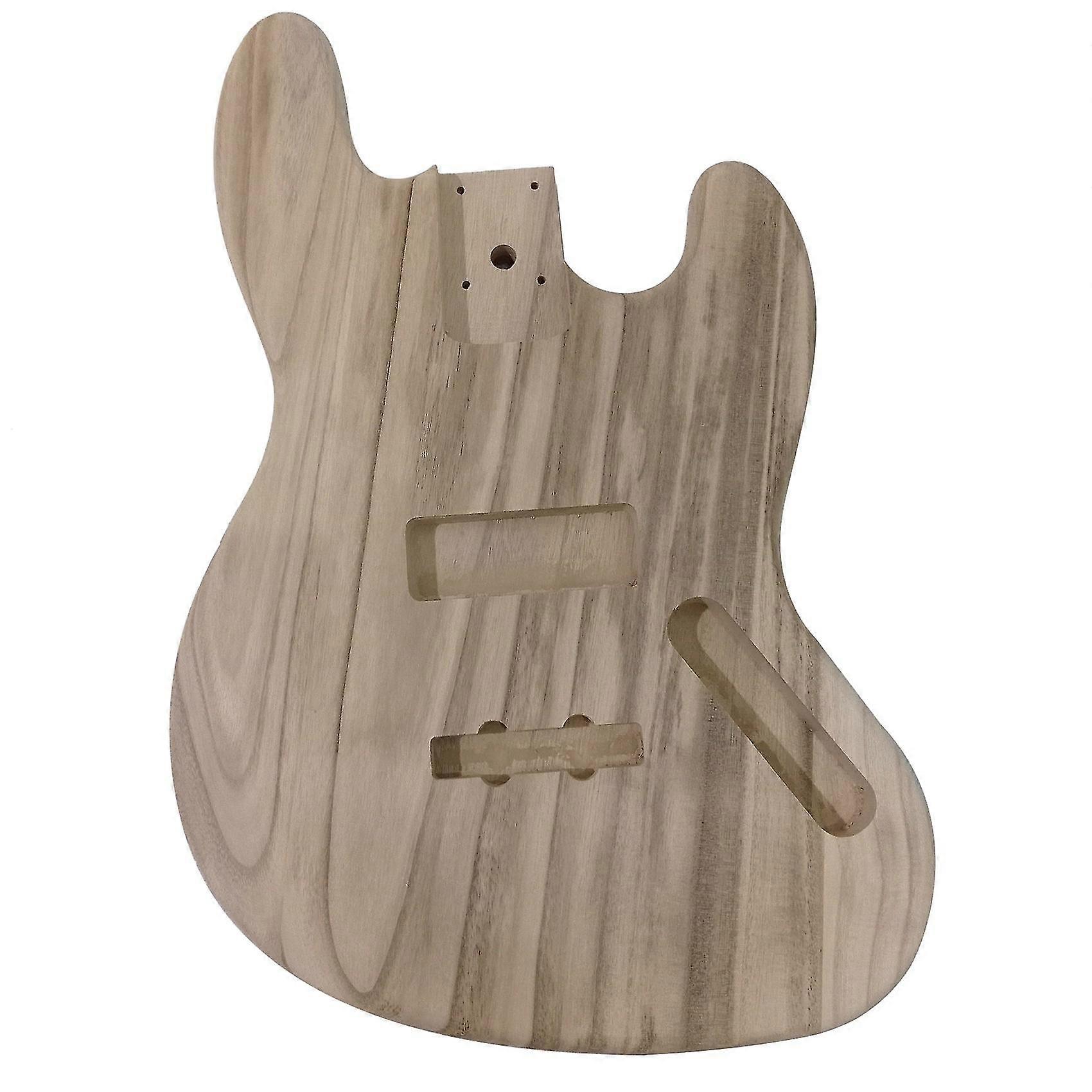 Ofärdig gitarrkropp DIY träblank gitarrfat för stilfulla basgitarrtillbehör