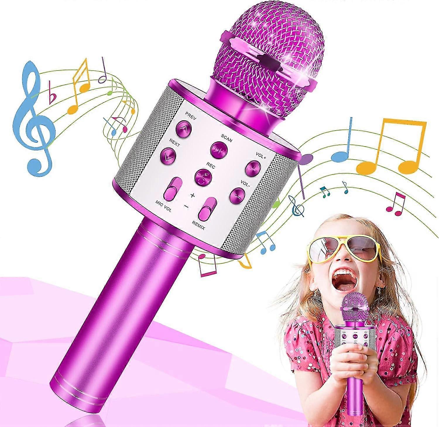 3〜12歳の女の子のためのおもちゃ、4〜10歳の女の子のためのBluetoothキッズマイクギフトおもちゃ3〜9歳の女の子のための誕生日プレゼント5〜12歳の女の子のおもちゃギフトAg