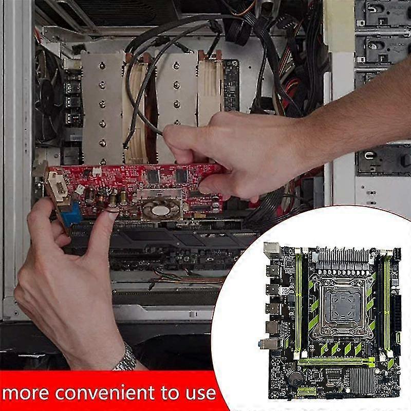 Základná doska X79G + kábel SATA + rám LGA2011 4XDDR3 RECC slot M.2 NVME PCI-E X16 6XUSB2.0 SATA3.0 Serv