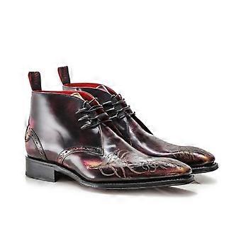 Jeffery-West Moon Eye Peacock Chukka Boots