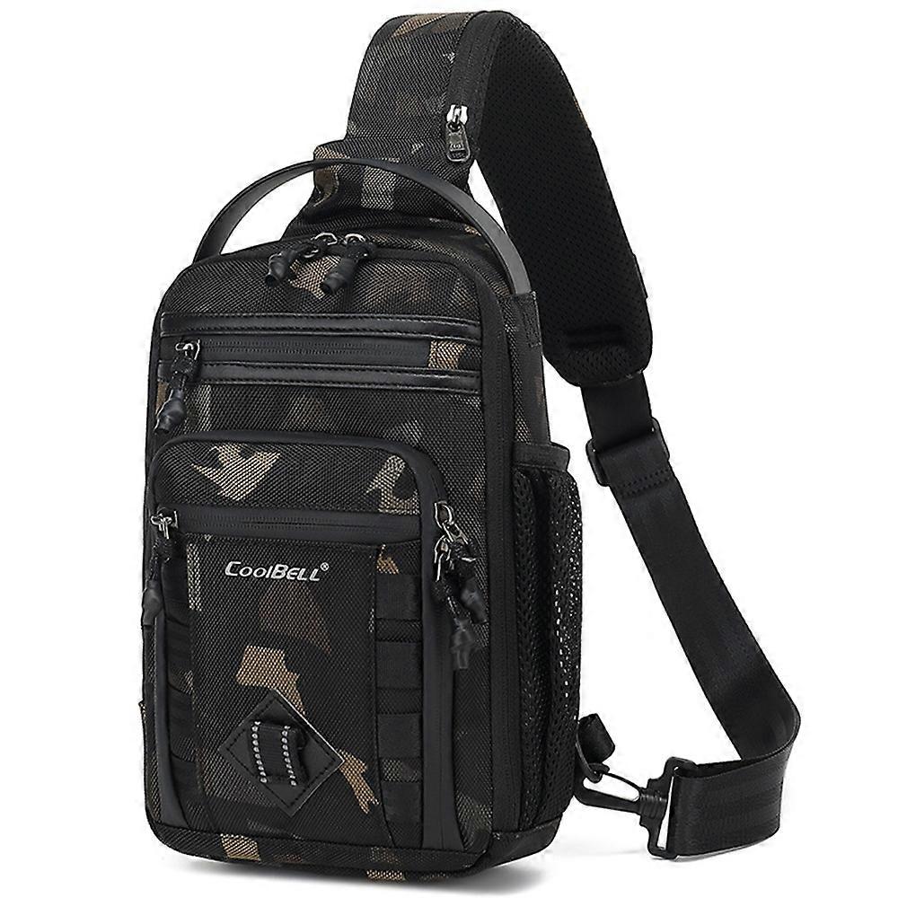 COOLBELL CB-7201 Crossbody Bag Men Stylish Chest Pack with External Charging Port