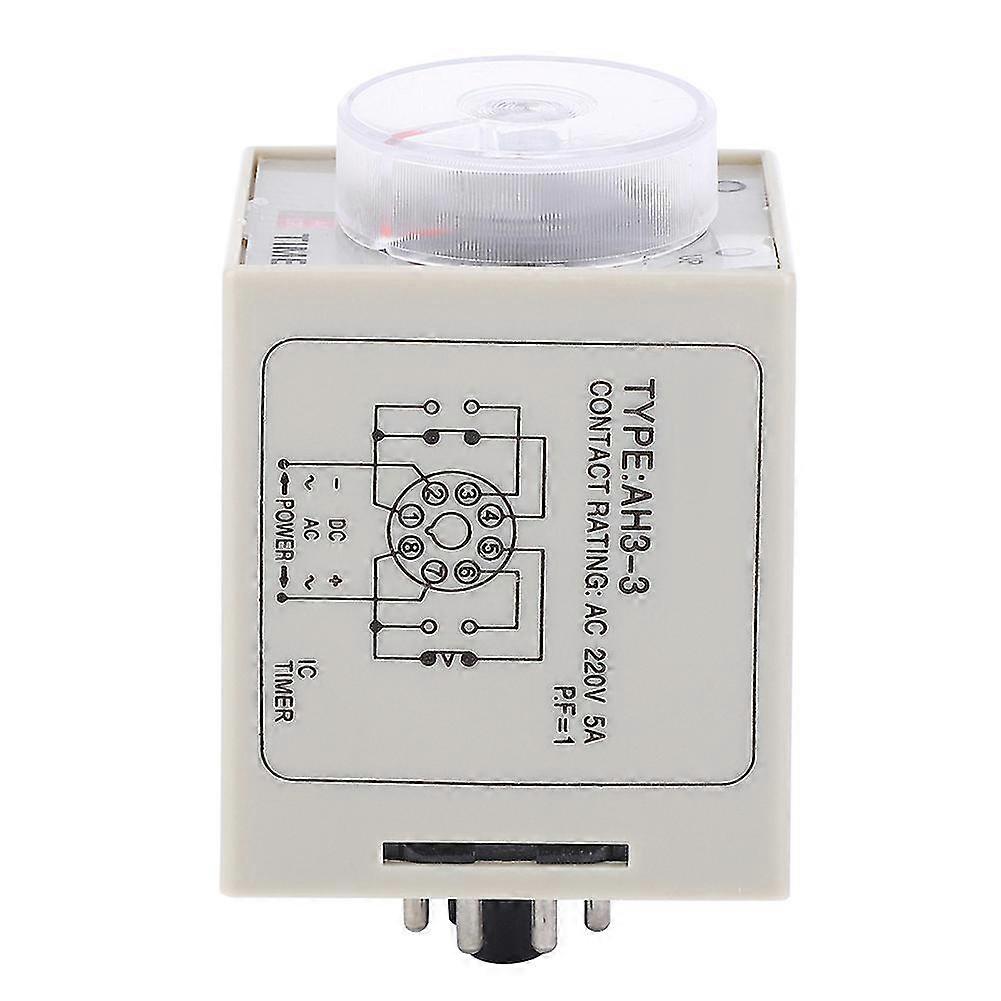 AH3-3 Time Relay Adjustable Delay Timer Switch AC 220V for Automatic  Control System30S