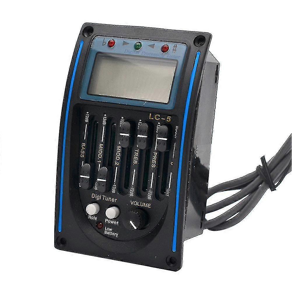 Lc-5 Akustikgitarre Piezo Preamp Eq Equalizer Tuner