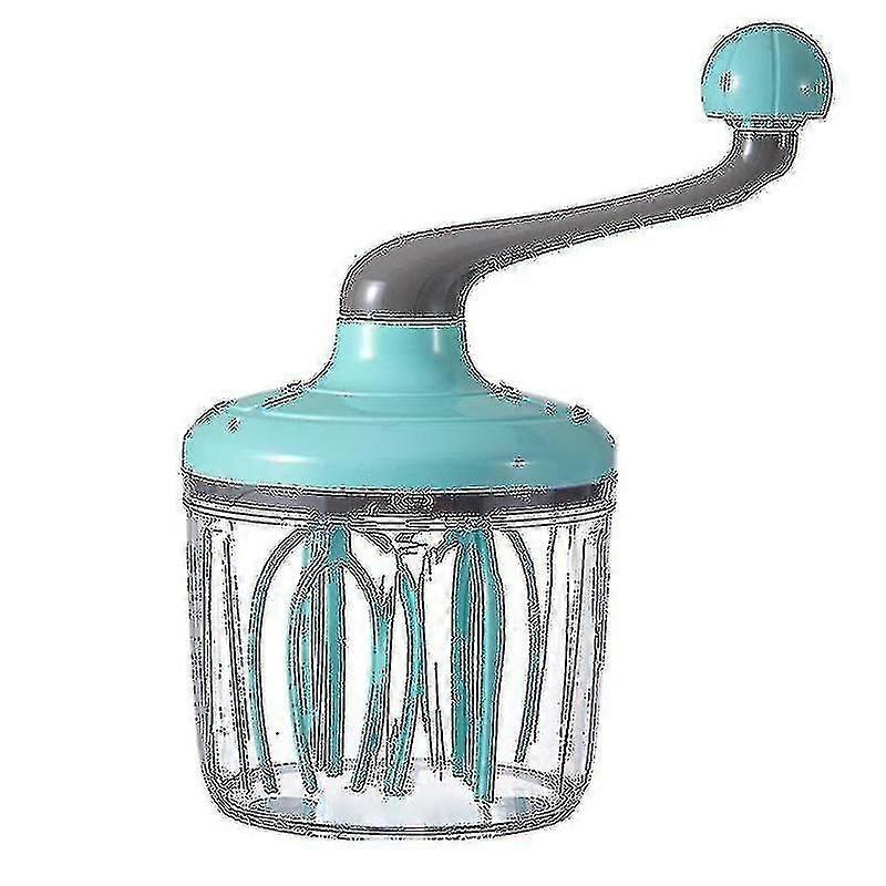 Roterende hånd visp manuell visp egg beater roterende håndholdt egg frother mikser for baking matlaging