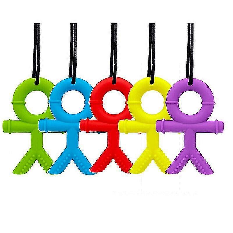 Barn Vuxna Chewlery Man Halsband Autism Adhd Bitande Sensorisk Tugga Tandvård Leksak
