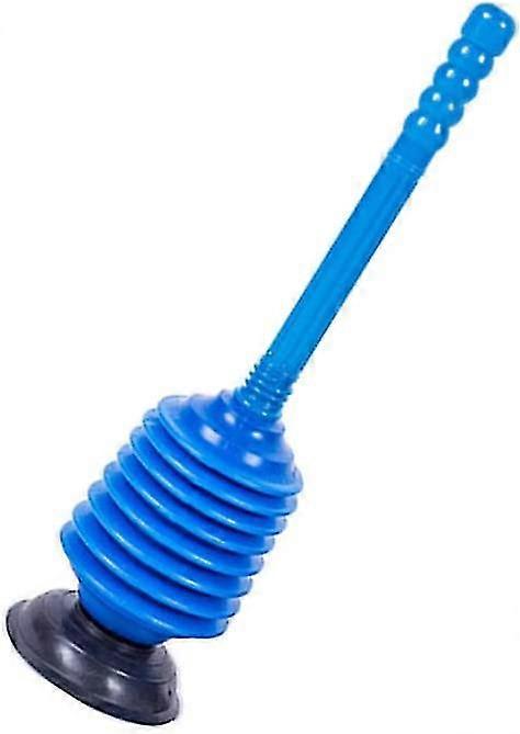 Drain Plunger 1 Piece Bathroom Kitchen Sink Drain Tool (Blue)