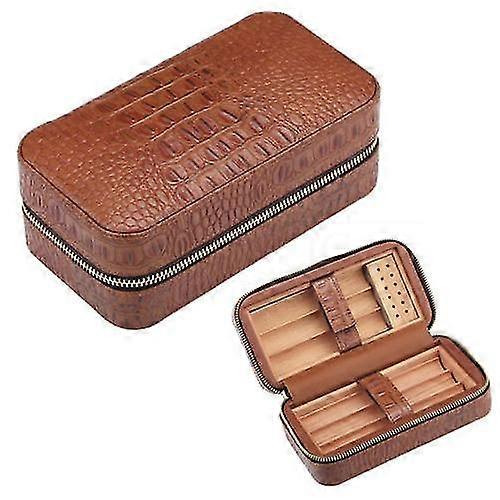 Humidor de cuero Travel Cigar Case