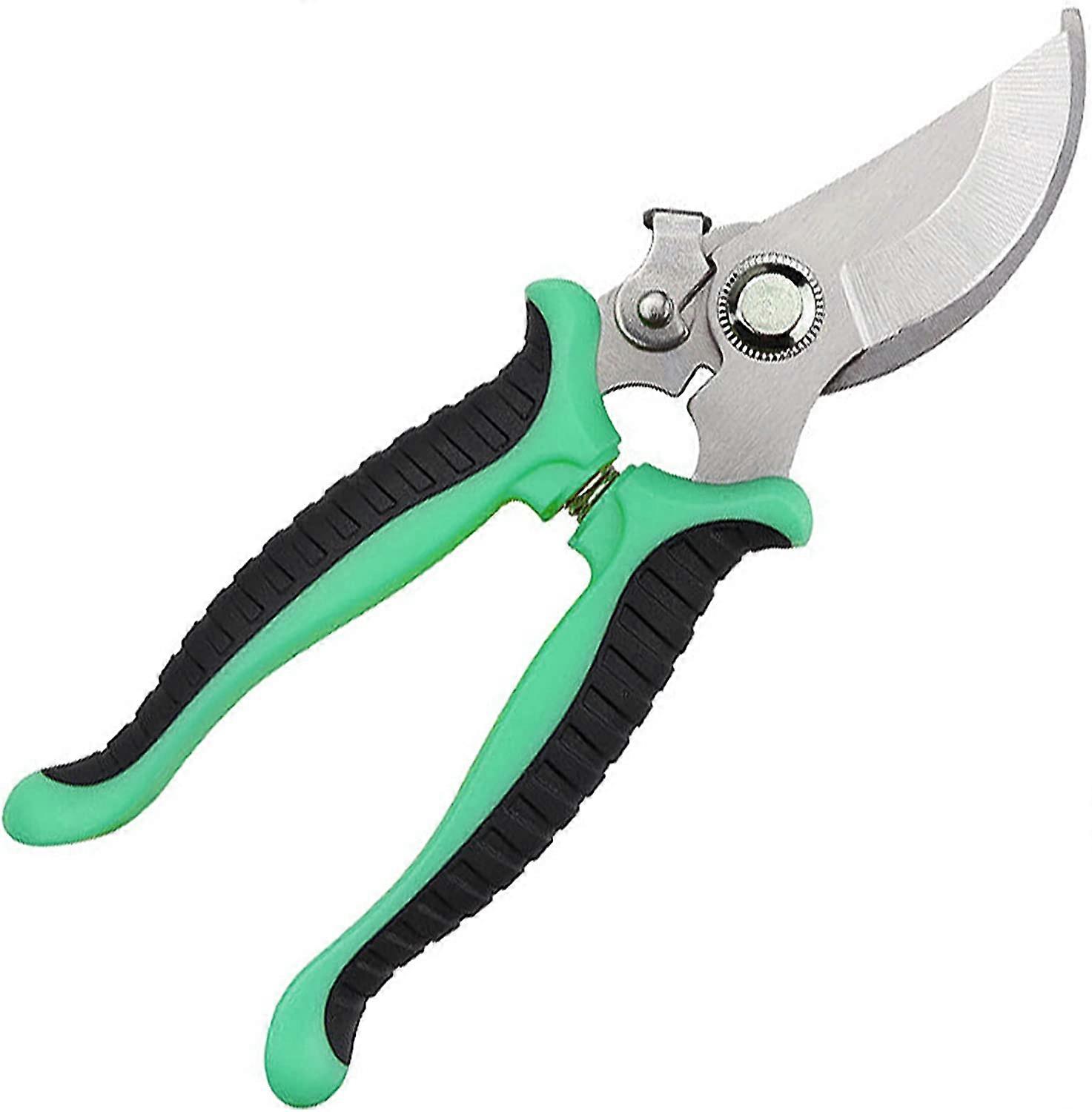 Garden Secateurs(Green), Garden Scissors, Branch Cutter, For Fresh Branches and Twigs, Non-Stick Coating, Stainless Steel, Professional, Solid
