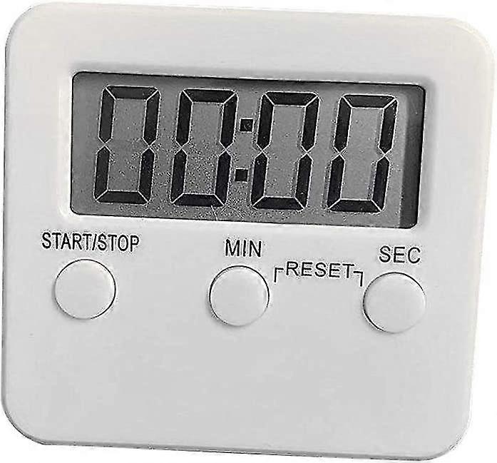 Egg Timer With Loud Alarm And Large Display,magnetic,sleep Alarm,digital Stopwatch (white)