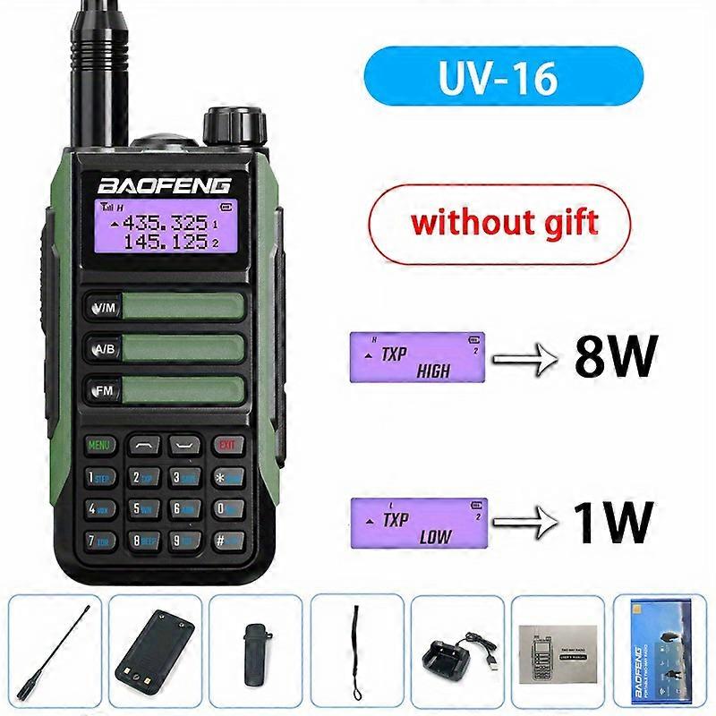 2023 BF UV-16 Pro Mate Waterproof Walkie Talkie - Ultra-Strong High Power, Long Range Communication, Durable Ham CB Radio for Outdoor Adventures