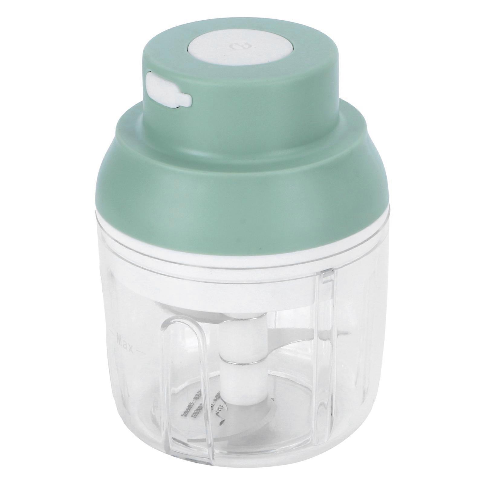 Electric Mini Vegetable Cutter 250ml Crusher Grinder Kitchen Accessory - Green