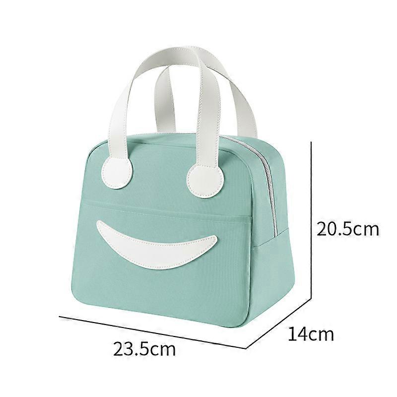 Insulated Cooler Smiley Lunch Bag Easy Clean Lunch Bag