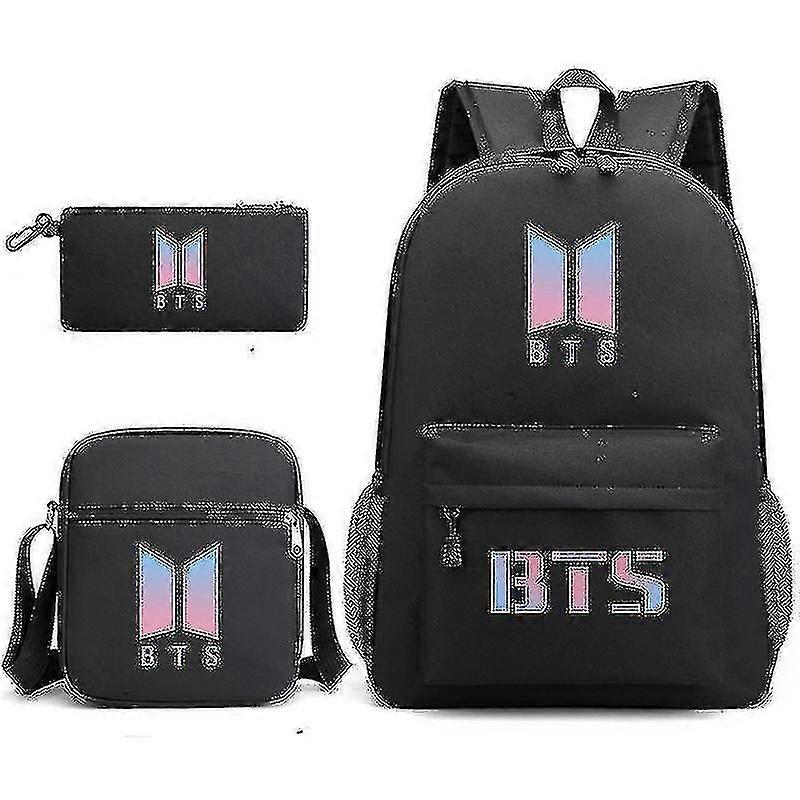 حقيبة ظهر للطالب حقيبة مدرسية من ثلاث قطع BTS