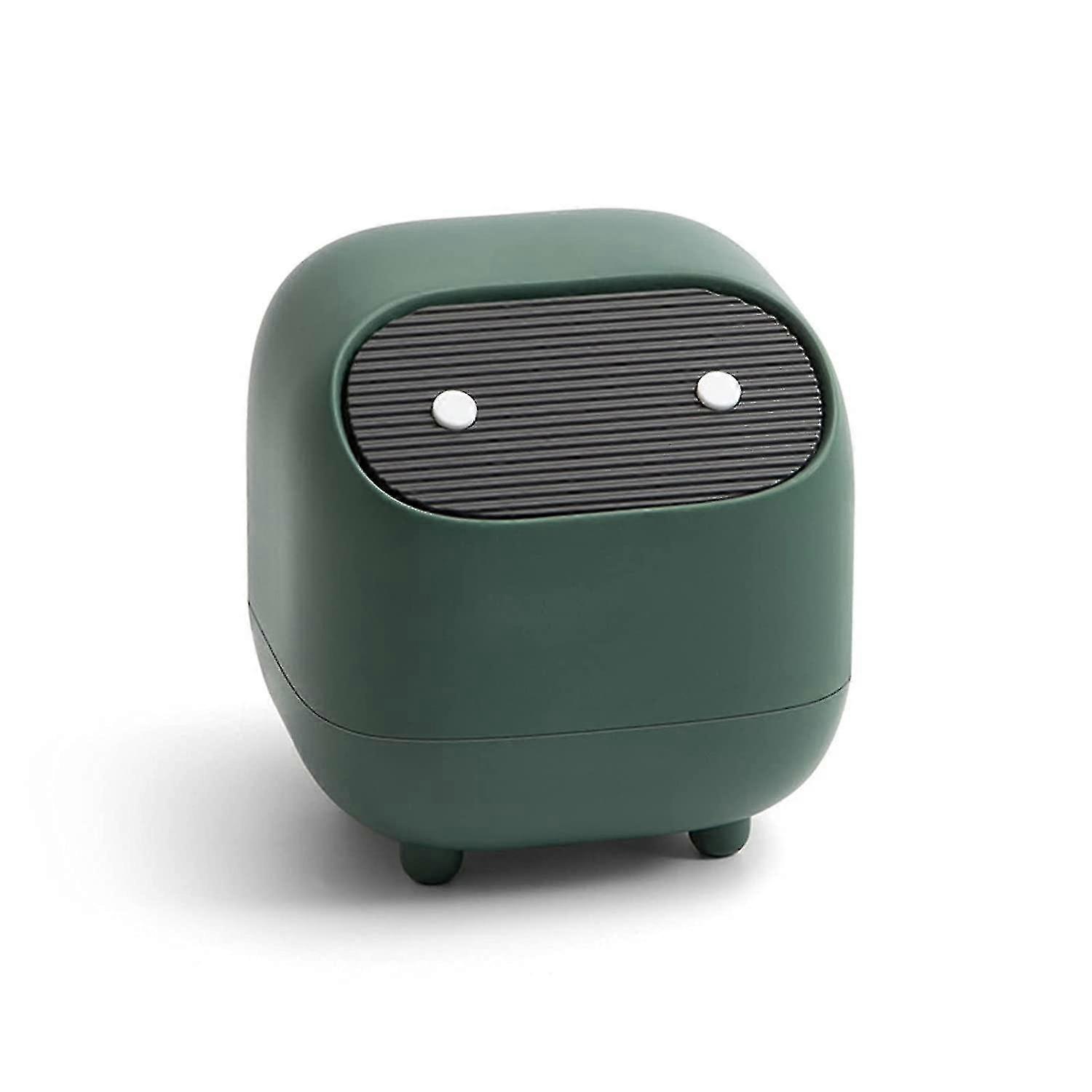 Cute Mini Desktop Trash Can, Pressure Lid Creative Lovely Desktop Decoration, Double Layer