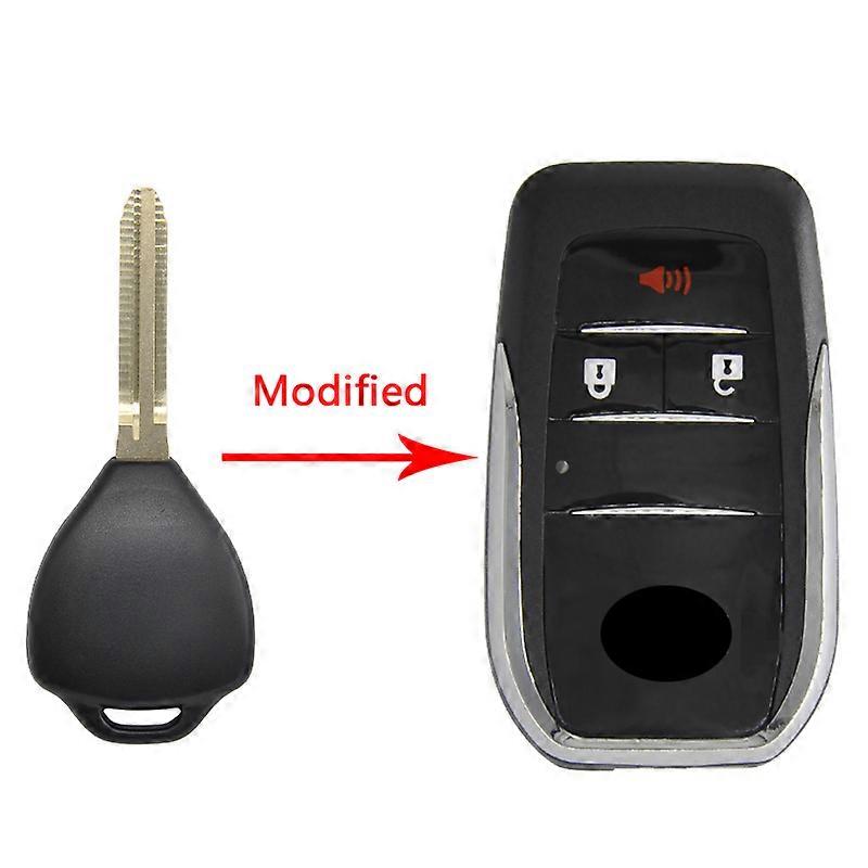 HE Xiang Car Key Shell For Toyota Reiz Corolla Camry Rav4 Yaris 4Runner Avlo Replace Modified Flip Key Case With TOY43 Blade