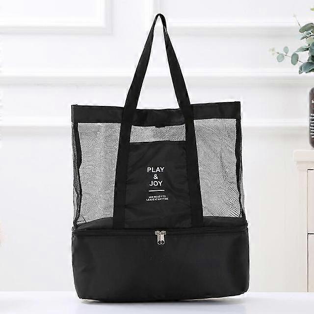 Women Swimming Bag Rucksack Handbags Dry Wet Shoulder Bag Multifunctional Beach Pool Pouch Mesh Bag for Picnic Swimming Travel