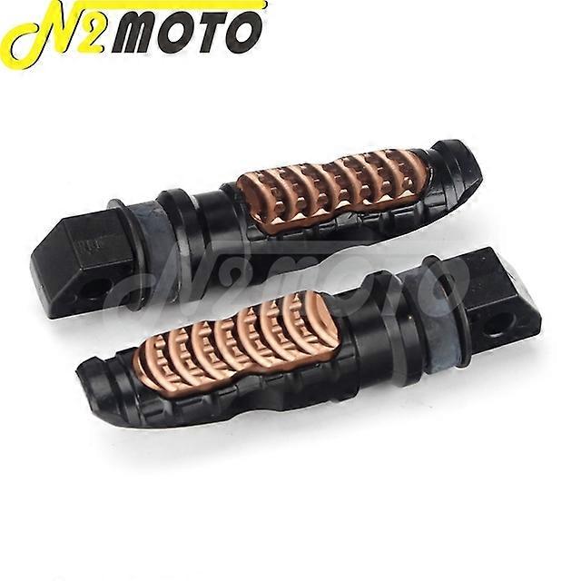 Universal Μοτοσικλέτα πίσω υποπόδιο επιβατών Μωβ μαρσπιέ ποδιών Πεντάλ σκούτερ Footpeg μοτοσικλετών Τροποποίηση πεντάλ Αλουμίνιο 2pcs