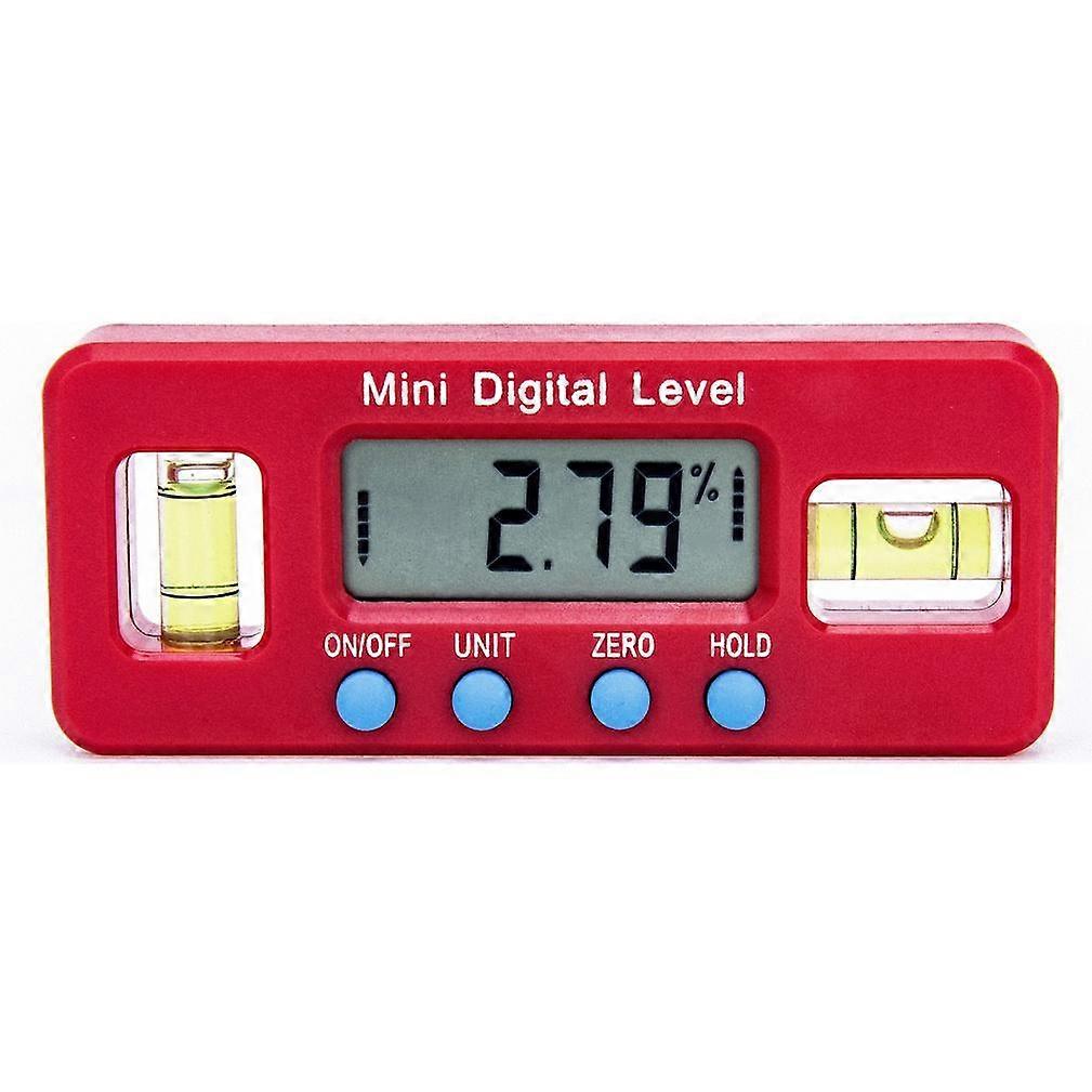Digital Torpedo Level Powerful Magnetic Plumb Level with 2 High-Accuracy Bubble Vials & LCD Display Electronic Level Tool