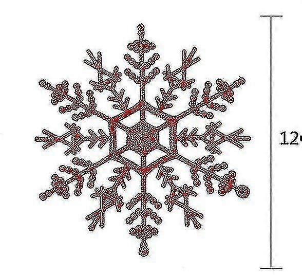 Glitter F Ornts Tree Rats(6pcs)