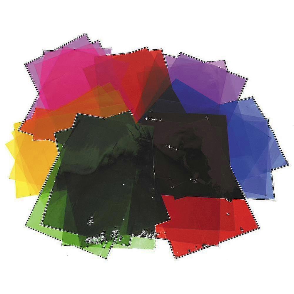 A4 Coloured Cellophane Sheets For Crafts - 48 Sheets XEC