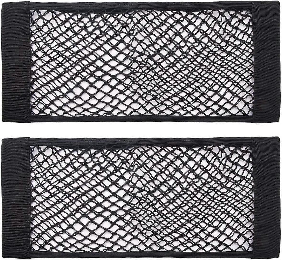 Universal Mesh Cargo Net Car Storage Net Wall Sticker Organizer Pouch Bag Storage Mesh Net, 2pcs,31" x 9.5"
