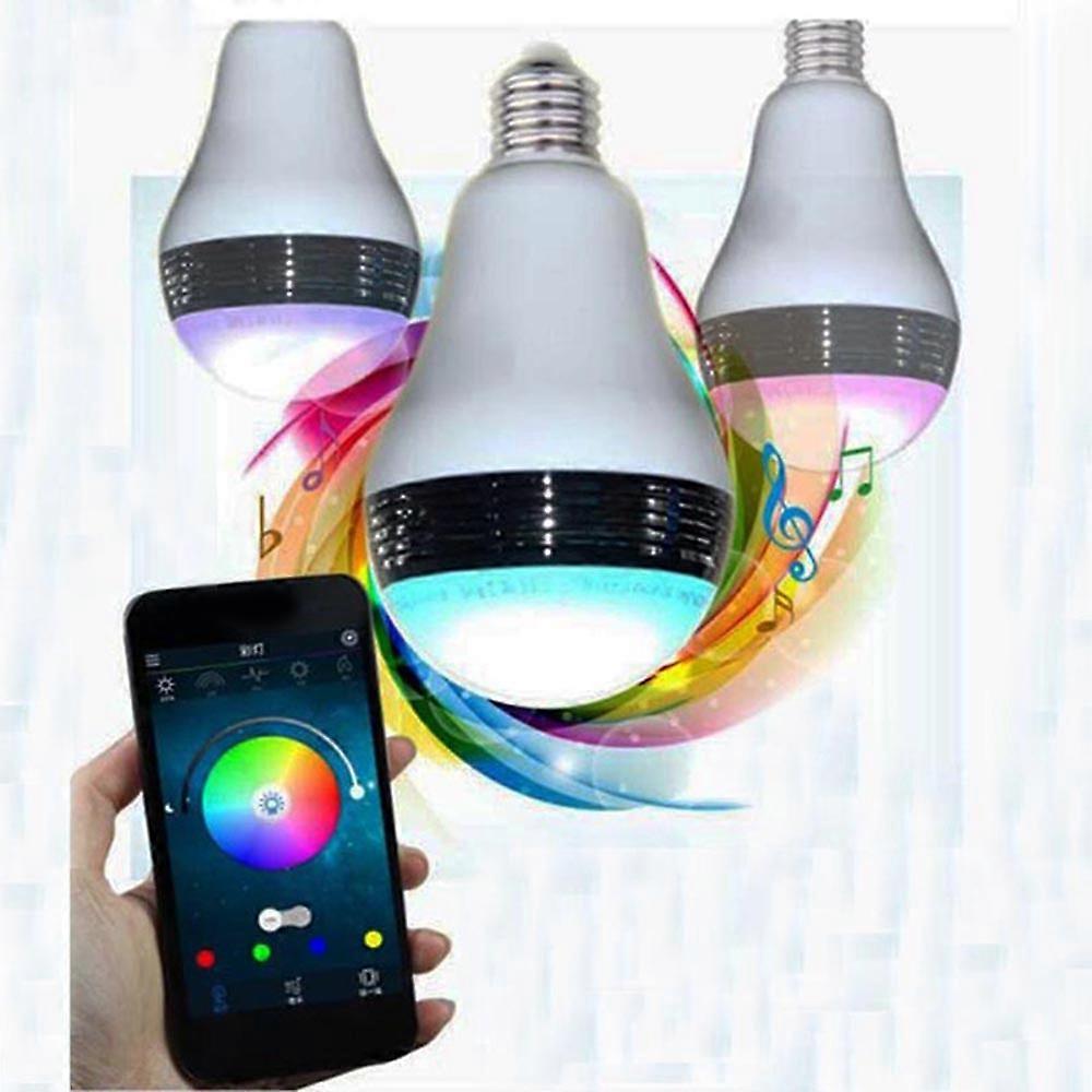 APP Music Bulb Wireless Speaker Light (7W Warm-White+RGB+APP Control)