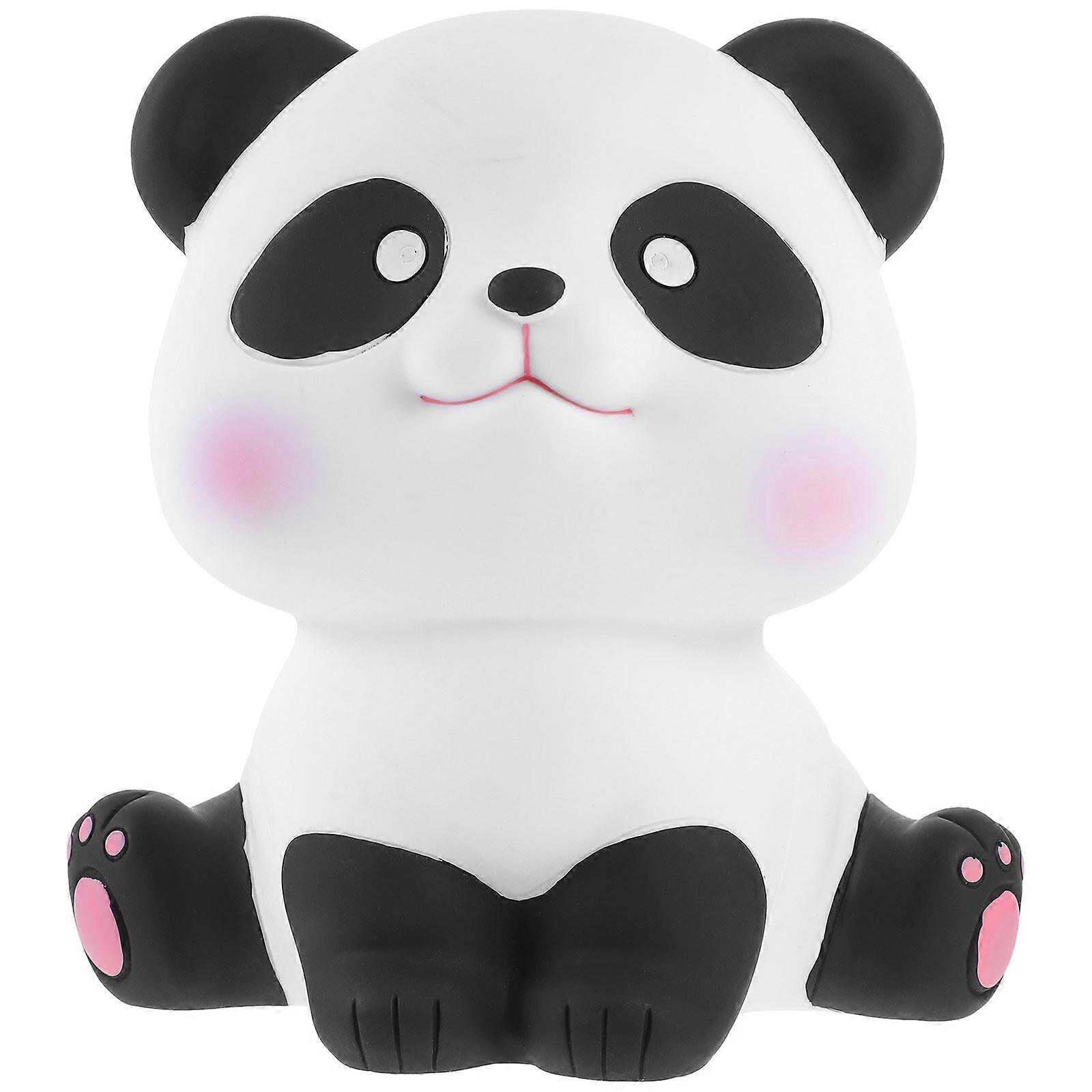 Panda-shape Coin Container Piggy Bank Coin Storage Jar Piggy Bank Adornment