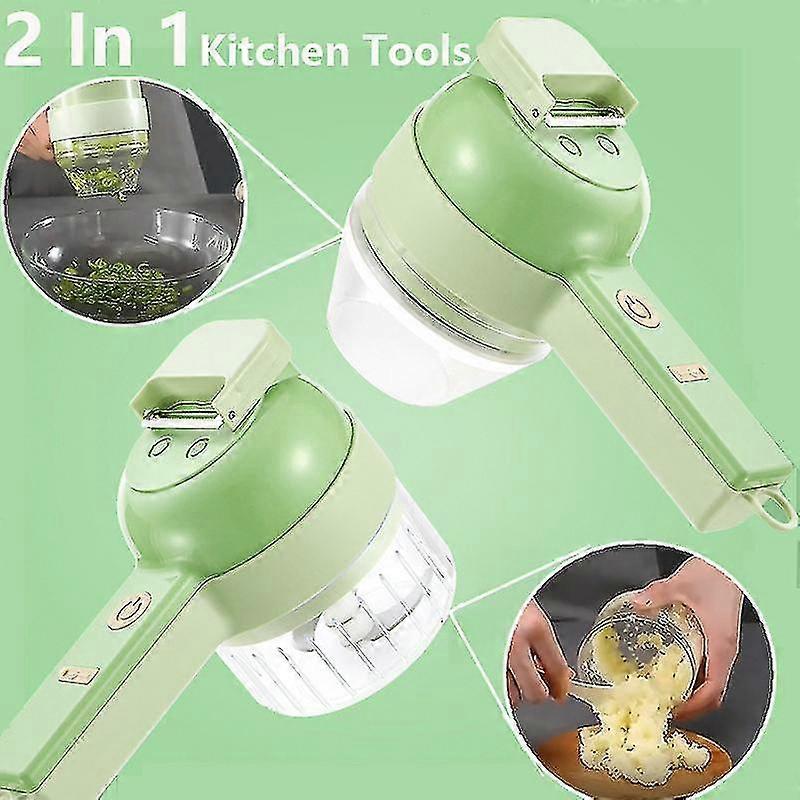 4 in 1 Handheld Electric Vegetable Set Tool