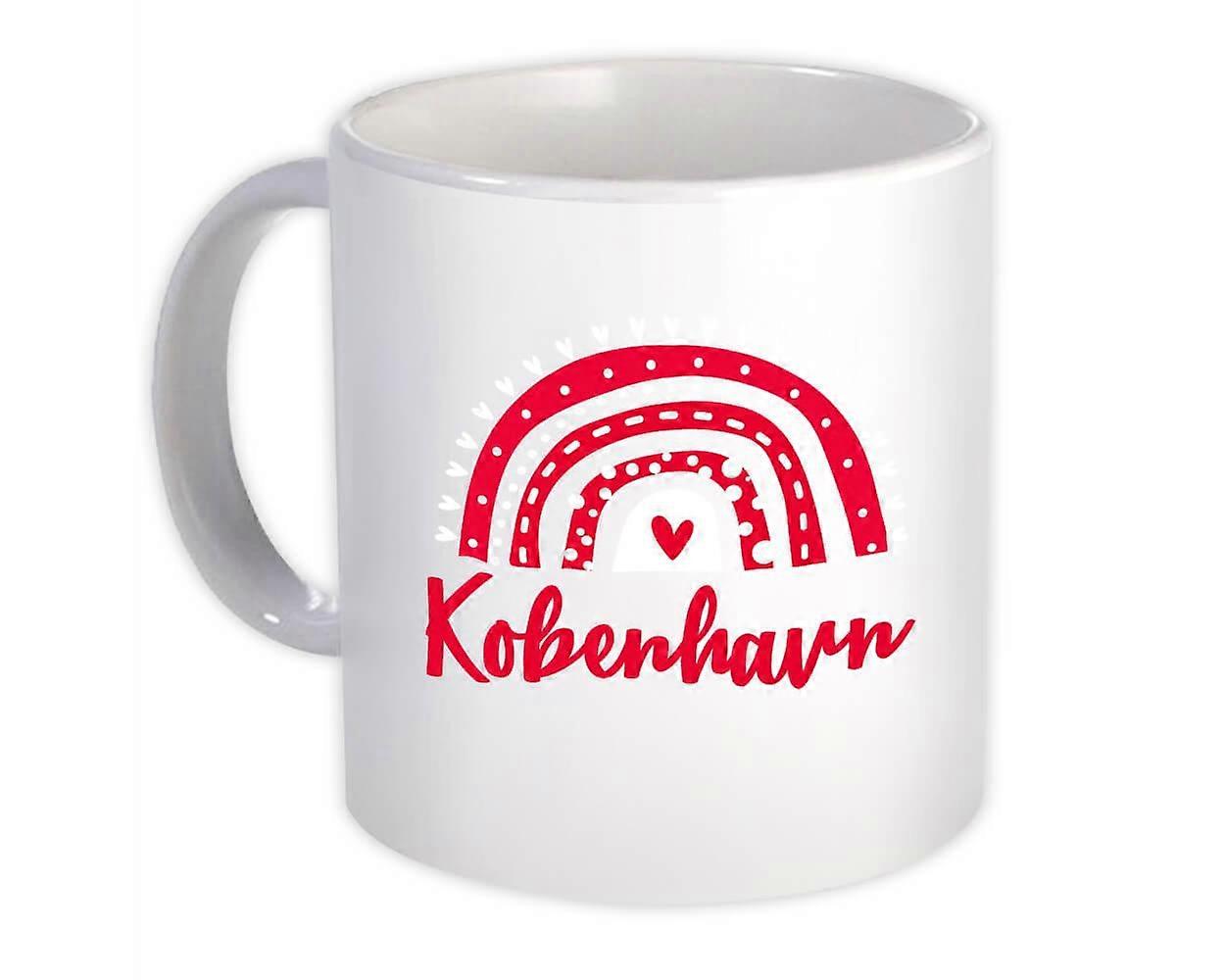 Gift Mug: Kobenhavn Denmark Rainbow