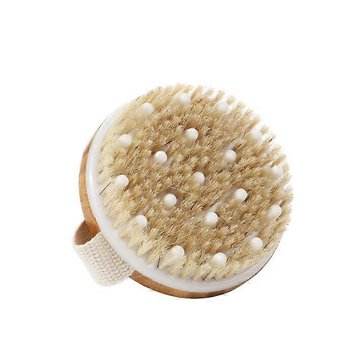 Handheld Soft Bead Massage Brush Dry Exfoliating Brush
