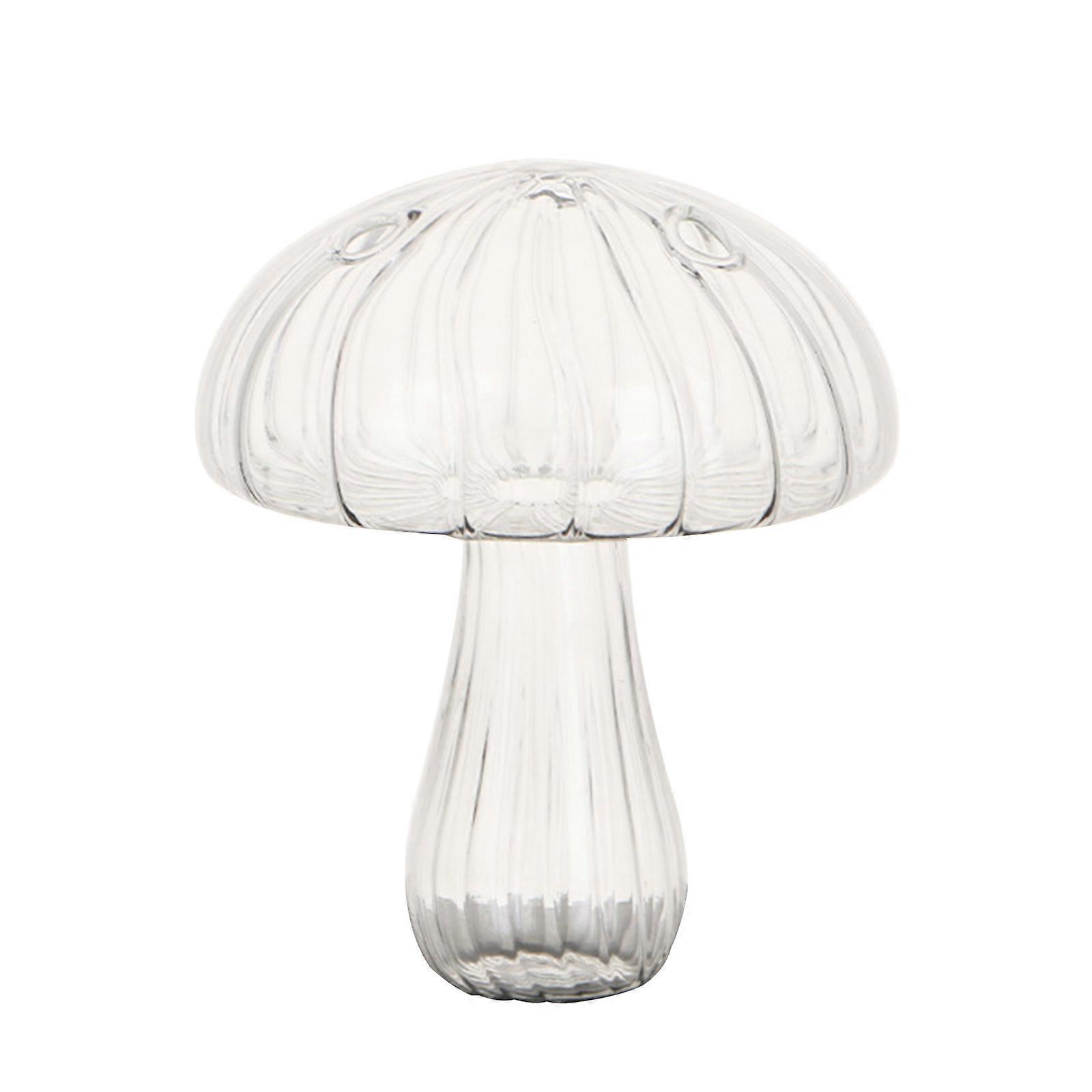 Delikatne wazony ze szkła grzybowego Przezroczyste wazony z roślinami hydroponicznymi Pojemnik na kwiaty grzybów do domowego biura Wystrój salonu