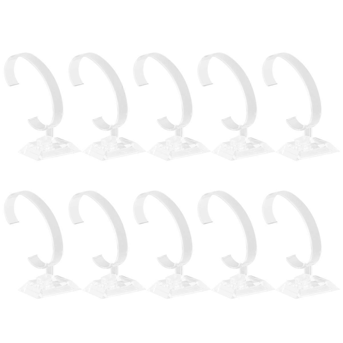 10 db férfi karkötő T Bar Watch állvány óra karkötő tartó csukló óra tartó állvány műanyag óra állvány