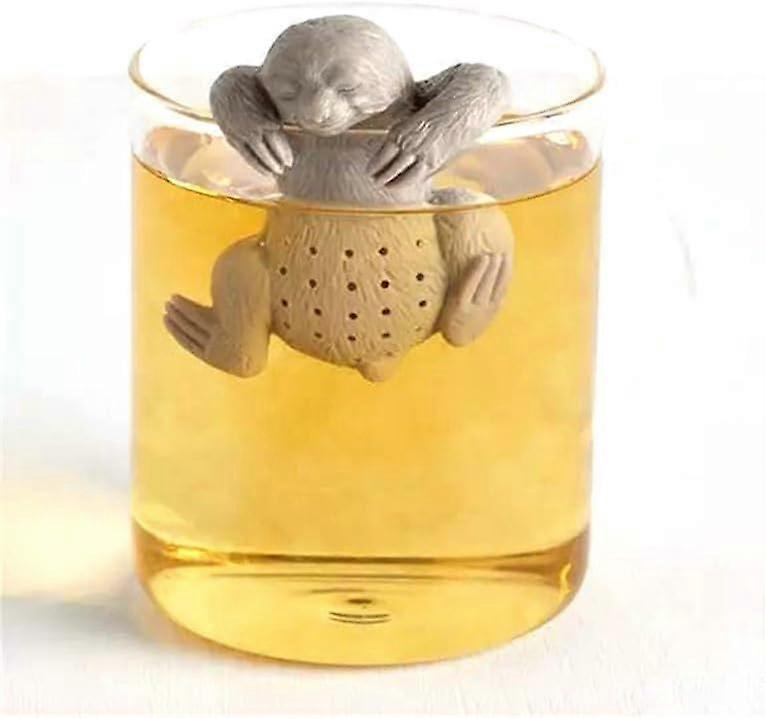 Cute Sloth Tea Strainers For Loose Tea, Silicone Tea Infuser, Flexible Reusable Tea Diffuser Filter Strainer