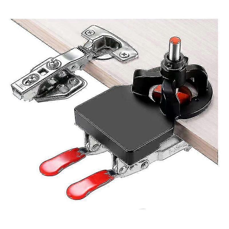 35mm مخفي الباب المفصلي رقصة، دقيقة قفل مجلس الوزراء المفصلات Jig1pcs-أسود