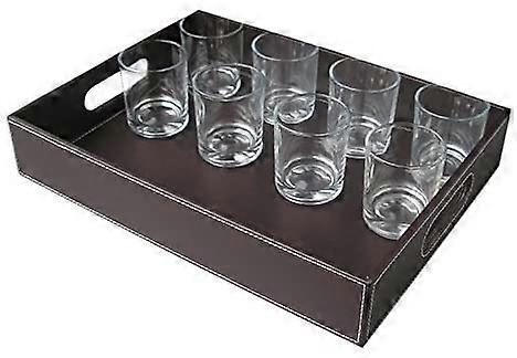 Leather tray serving tray waiter tray serving platter