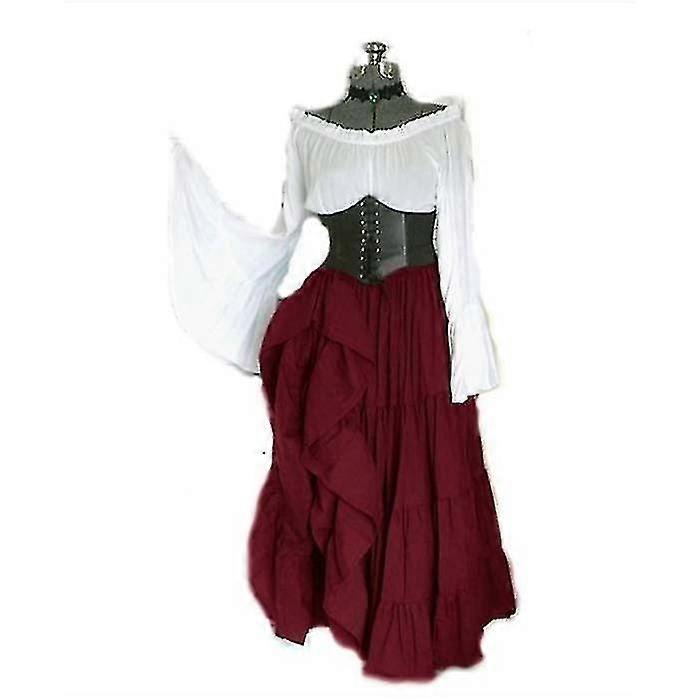 Maskeli Balo Viktorya Dönemi Gotik Kraliçe Abiye Ortaçağ Rönesans Elf Prenses Ta Parti Kadın Dans Retro Kostüm-1_y Yüksek Kalite