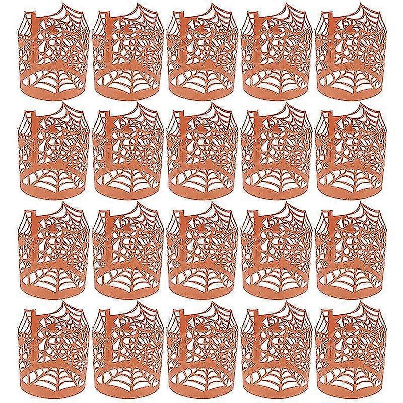 50pcs Halloween Cupcake Wrapper For Halloween Decorations-1