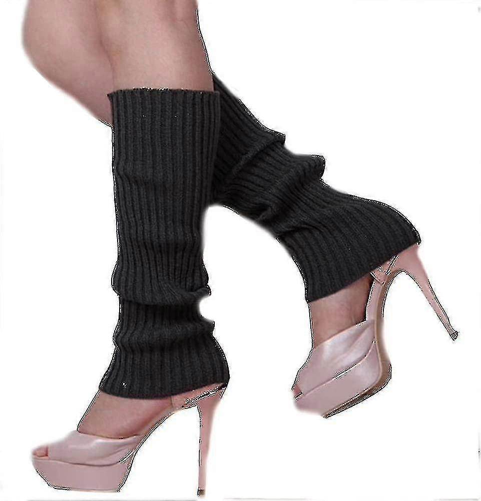 חנות נשים שנות ה-80 מחממי רגליים מצולעות גרבי מגף ארוכים סרוגי צמר לחלק Zekai VCNMR