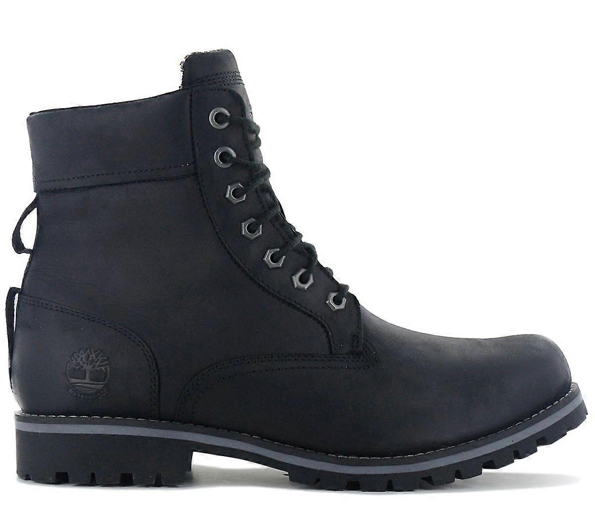 TIMBERLAND Premium Rugged WP 6 inch Waterproof Boot - Men's Boots Leather Black TB0A2KTV