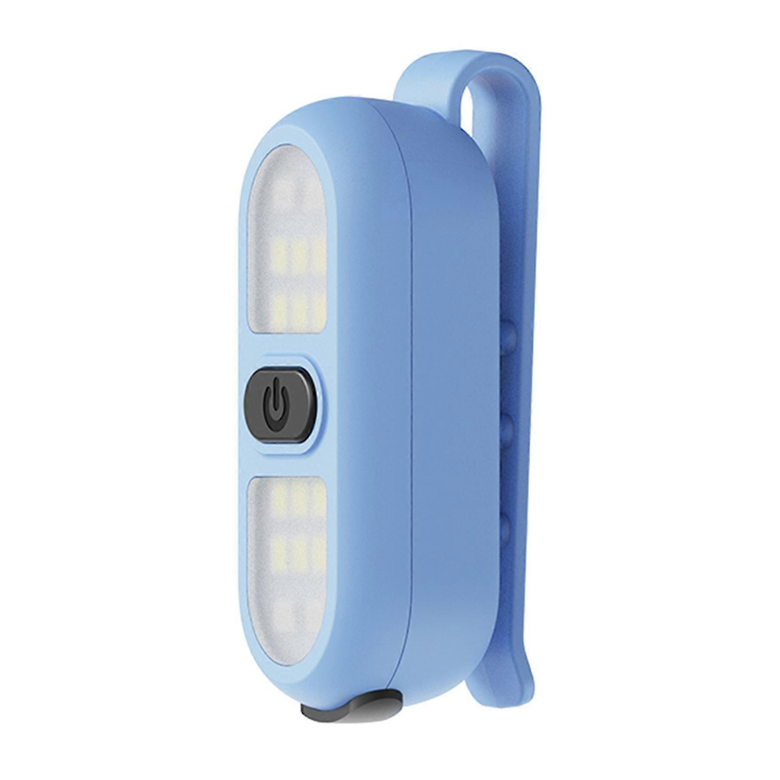 Running Light Clip-on Flashlight High Lumens 2 Modes Lightweight Portable Hands-Free Rechargeable Safety Light LED Work Light