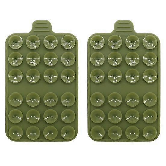2er-Pack Silikon Handy Absaugung Freisprechhülle Selbstklebende Halterung Spiegel Stick auf Oberflächen glatt Starker Griff