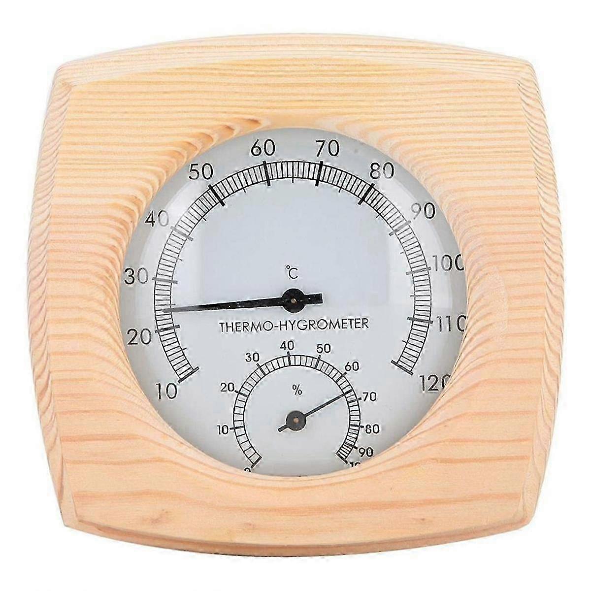 Digital Sauna Thermometer with Metal Dial and Hydrometer