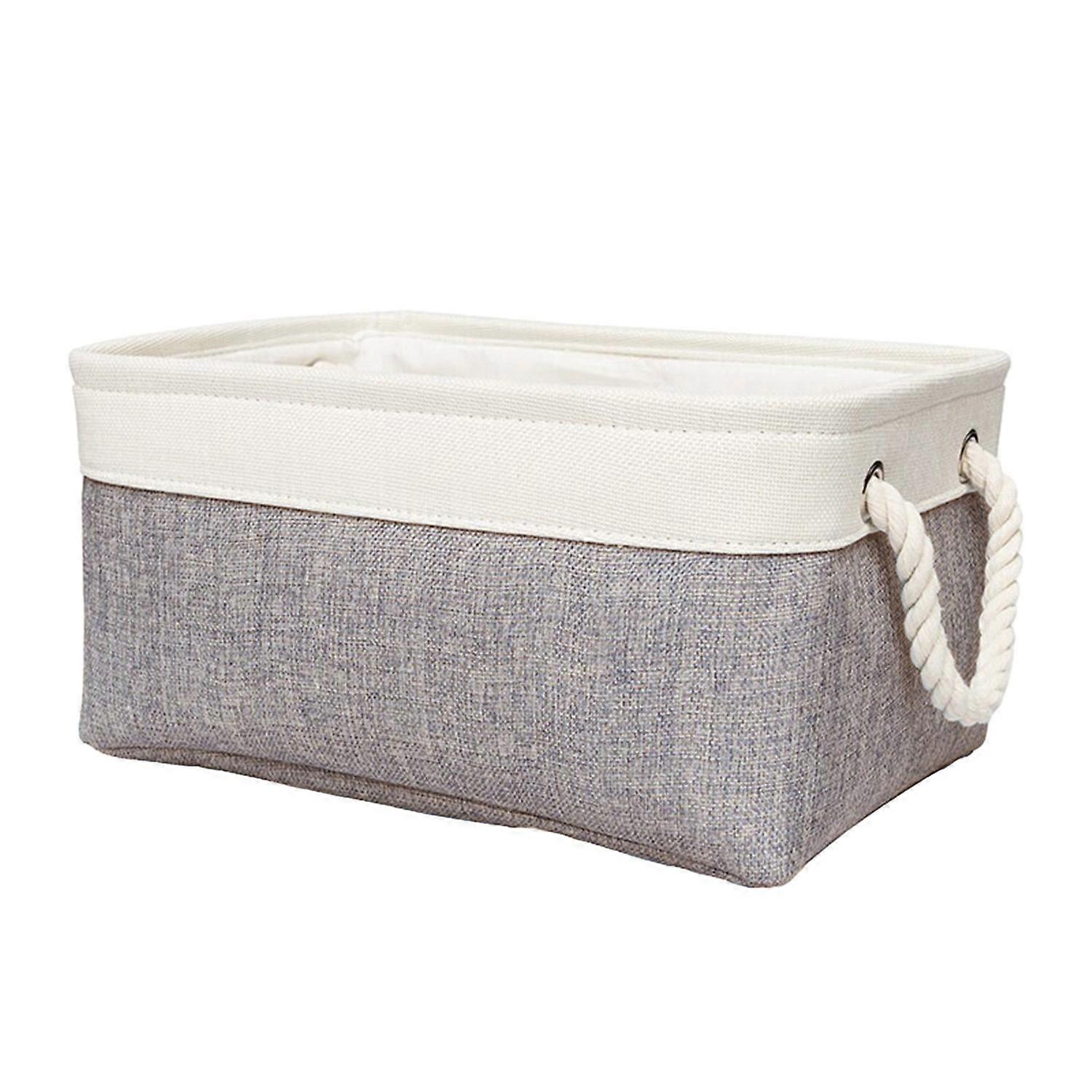 Foldable Dirty Clothes Basket Double Moisture-Proof Linen Storage Basket Durable Handle Dust-proof