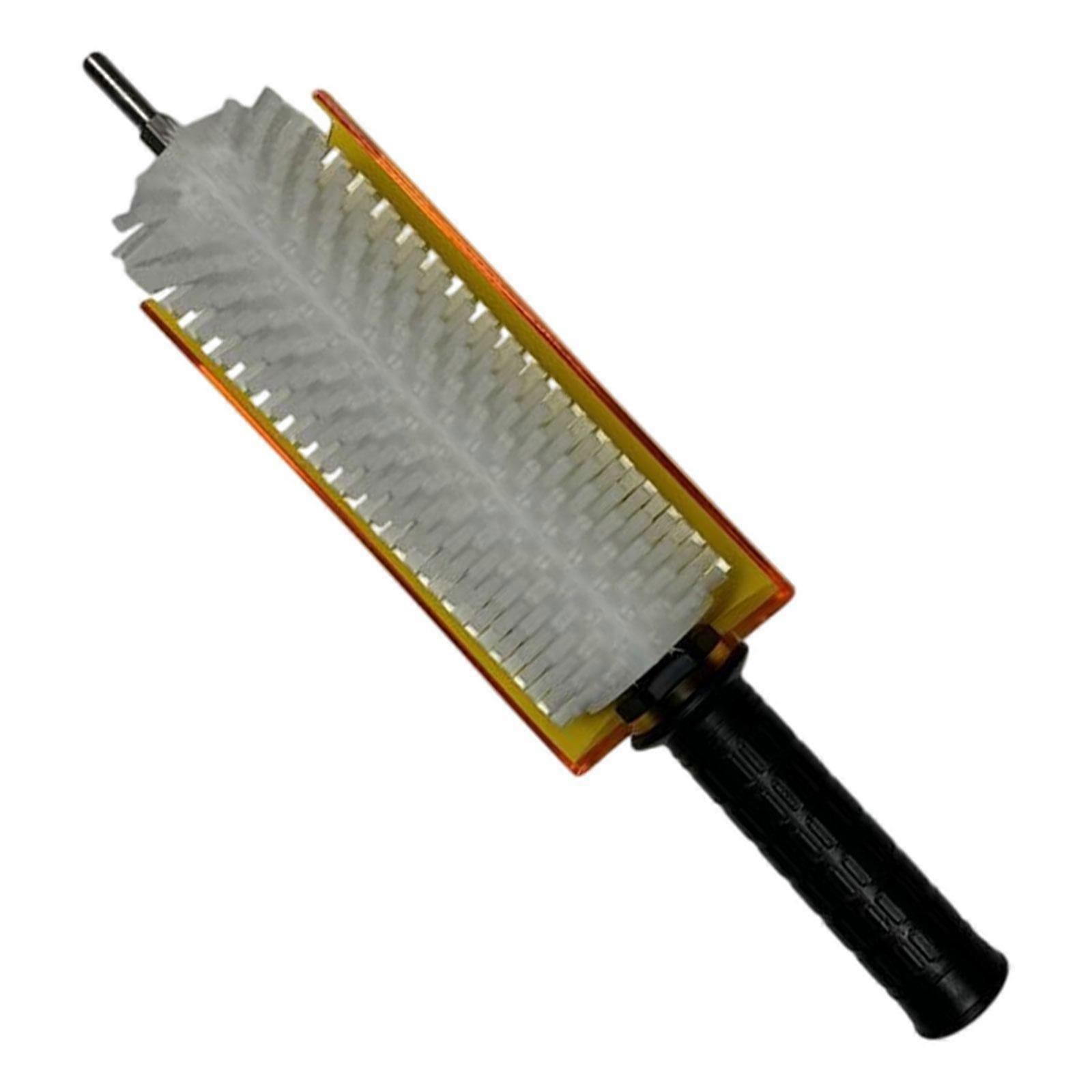 Skibürste mit Achsgriff und Abdeckset Rollenbürste Snowboard Wachsbürste Nylon