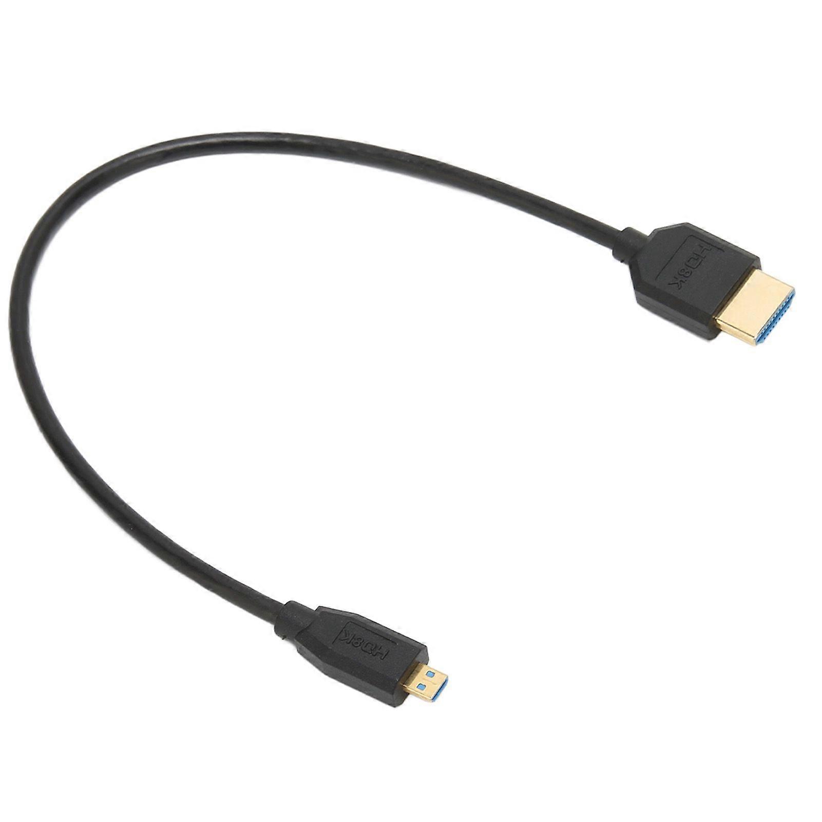 Micro HD Multimedia Interface Cable 8K 60Hz 48Gbps High Speed HD Multimedia Interface to HD Multimedia Interface Cord