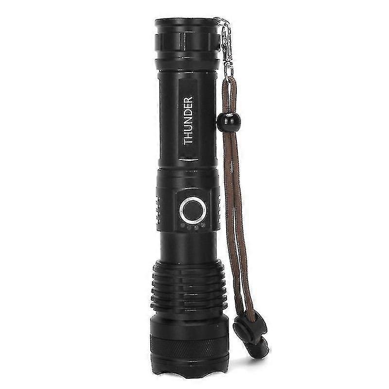 Flashlight Usb Rechargeable Glare Flashlight Outdoor Lighting Led Bicycle Lights Front And Rear Eu Plug