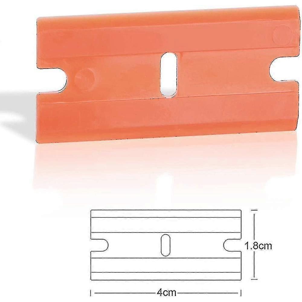 3pcs Plastic Razor Blade Scrapers 100 Pcs 1.5 Inch Double Edge