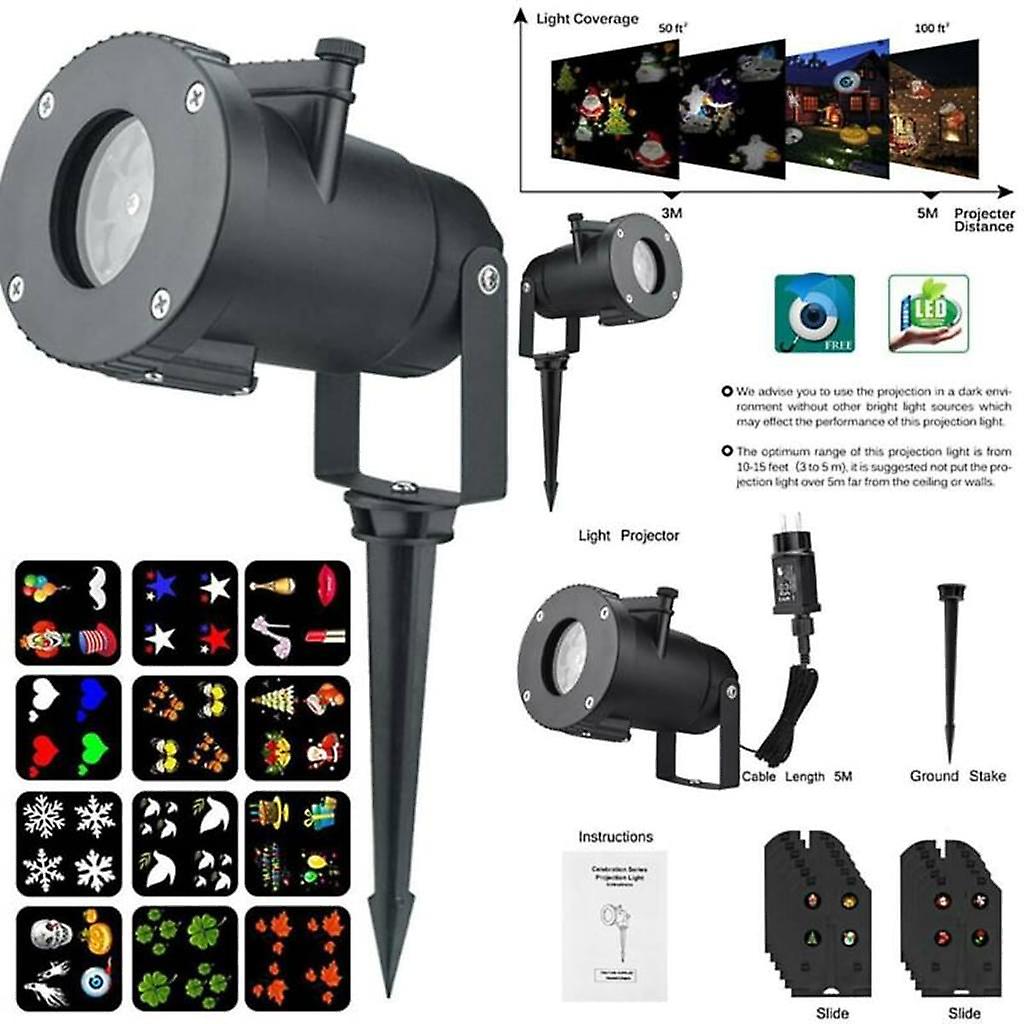 Ocean Wave Christmas Projector Lights 2-in-1 Moving Patterns | Fruugo DK